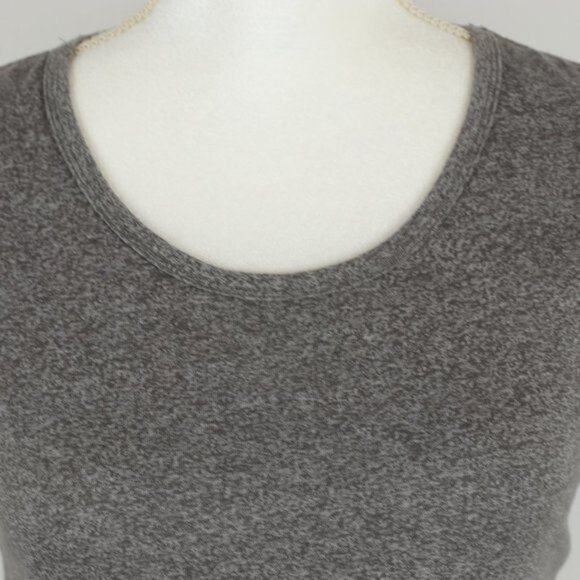 Alpine Design Women's Small Eiffel Tower Gray Scoop Neck Short Sleeve Mini Dress - Picture 2 of 9